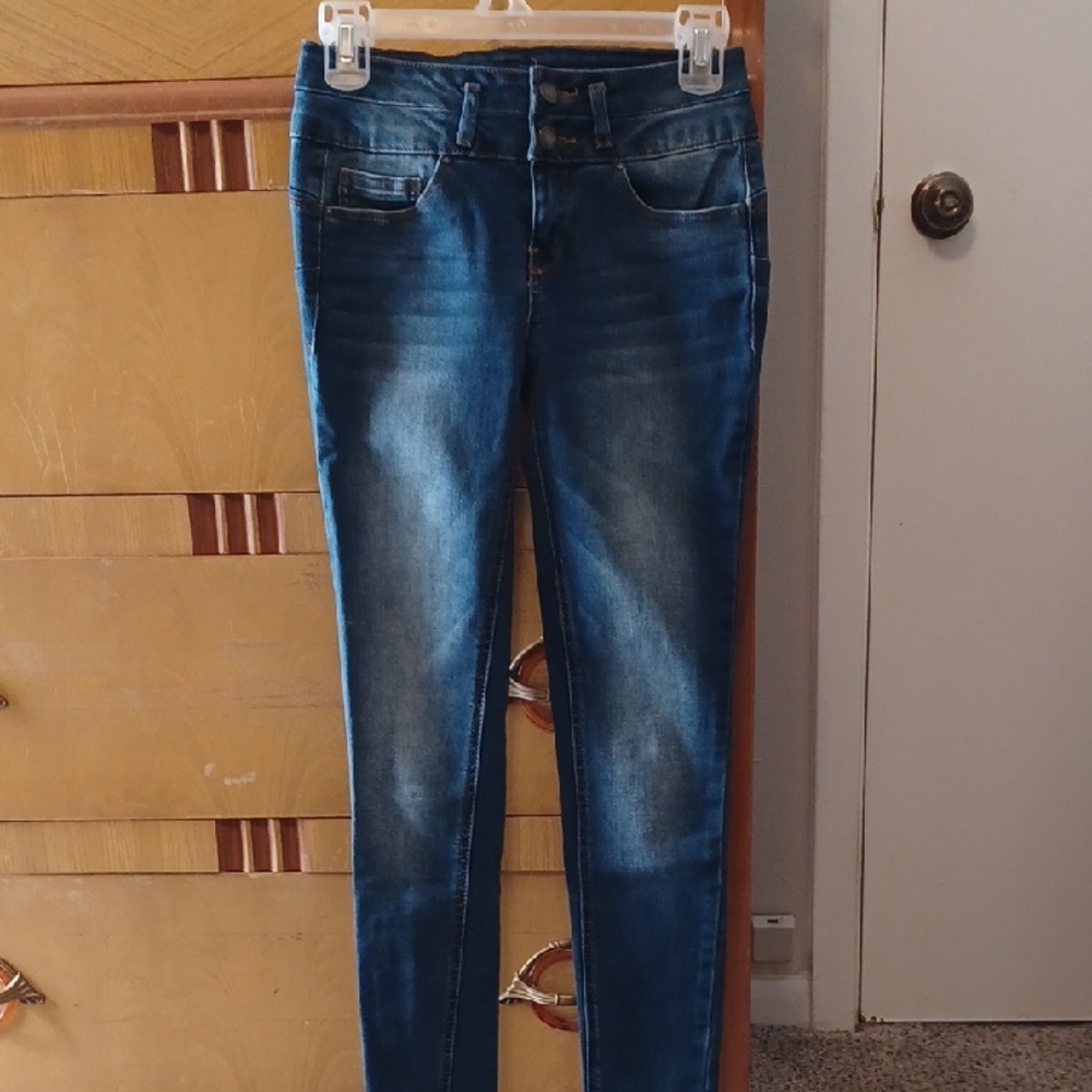 Wax Jean Dark Blue Skinny Jeans